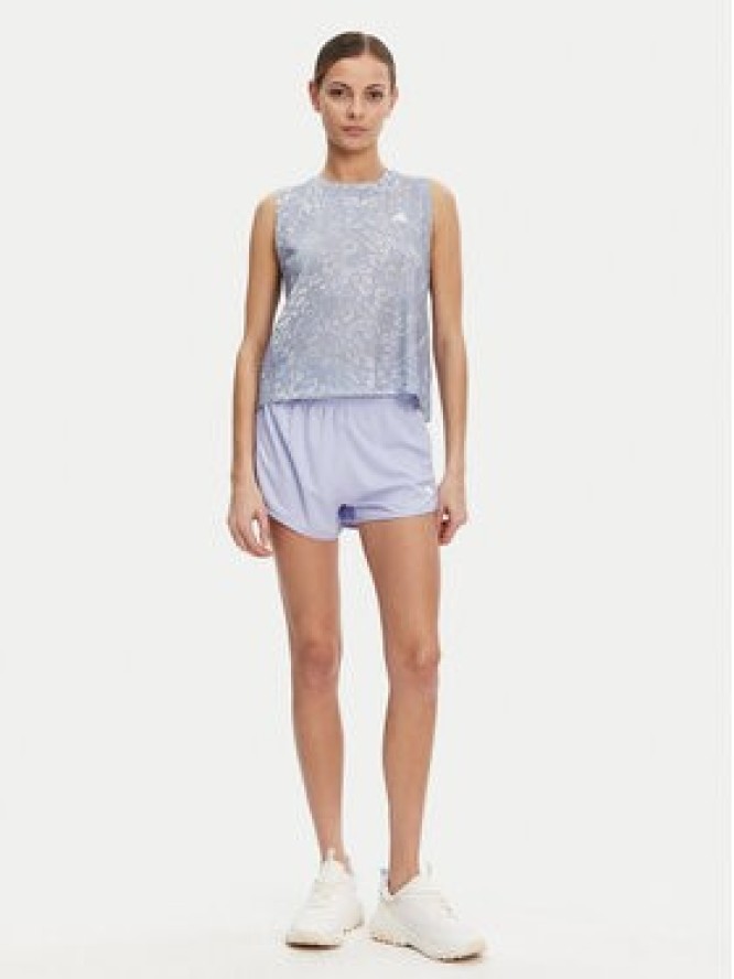 adidas Koszulka techniczna Own the Run 3-Stripes JD7763 Niebieski Regular Fit