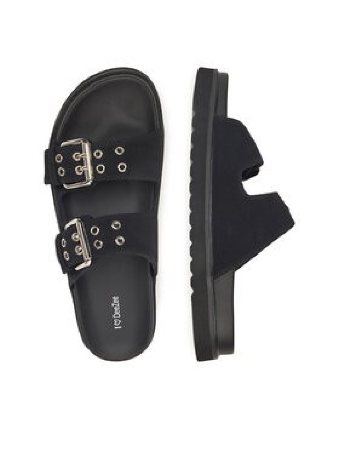 DeeZee Klapki HY86009-16 Czarny
