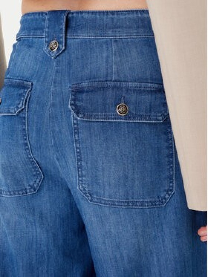 Marella Jeansy 2523186154 Granatowy Wide Leg