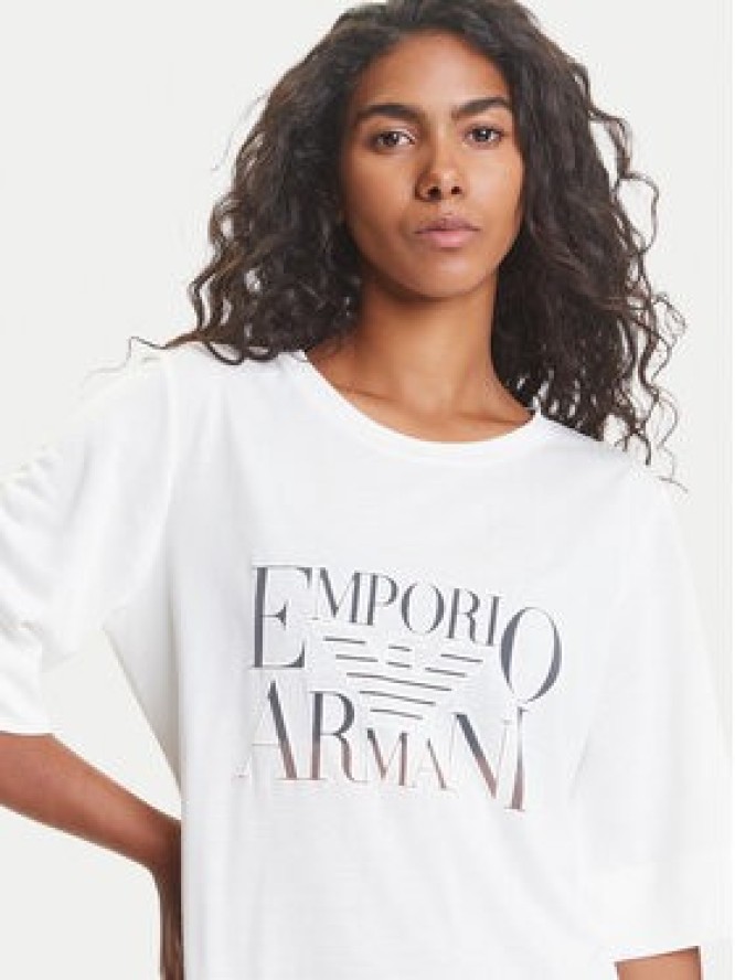 Emporio Armani Sukienka codzienna EW000618 AF12187 U1131 Biały Loose Fit