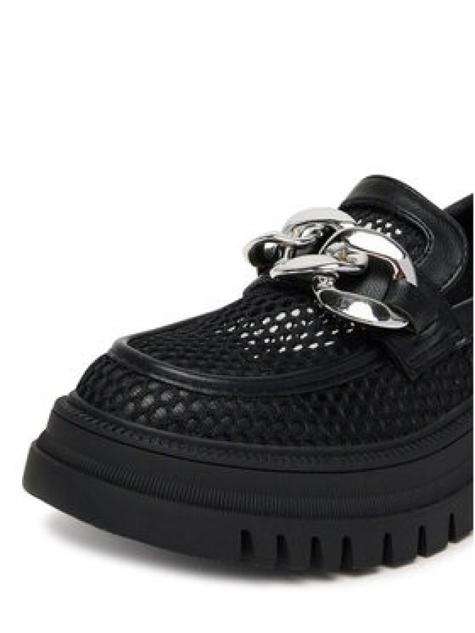 DeeZee Loafersy 60062D-2 Czarny