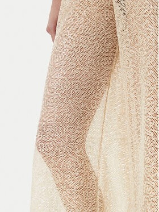 PINKO Spodnie palazzo 105009 A2EX Beżowy Regular Fit