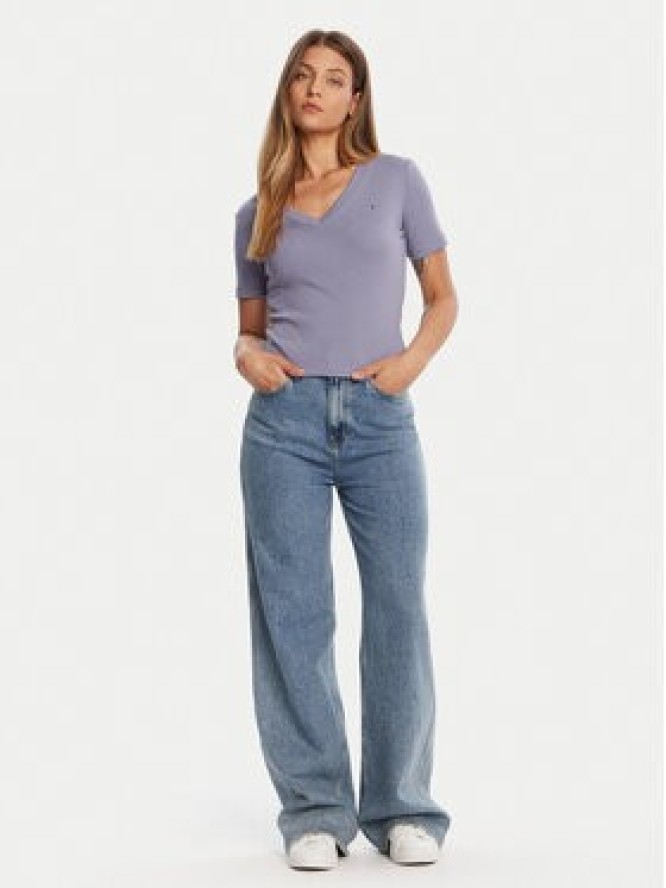 Tommy Hilfiger T-Shirt New Cody WW0WW40584 Fioletowy Slim Fit