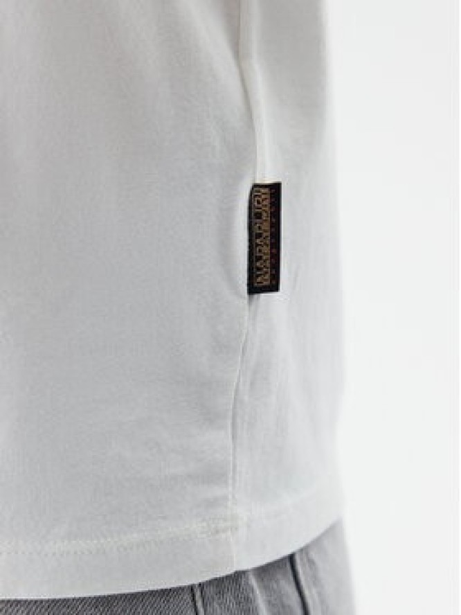 Napapijri T-Shirt S-Nina NP0A4H87 Biały Regular Fit