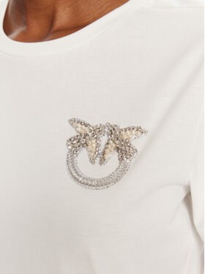 PINKO T-Shirt Quentin 103320 A2RN Biały Regular Fit
