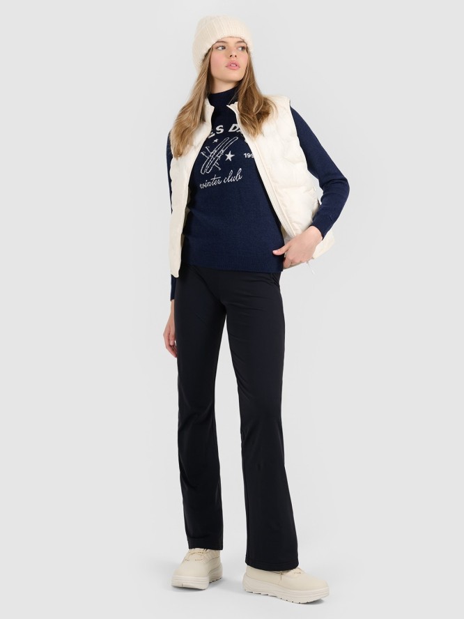 4F Golf z wełną damski - granatowy L