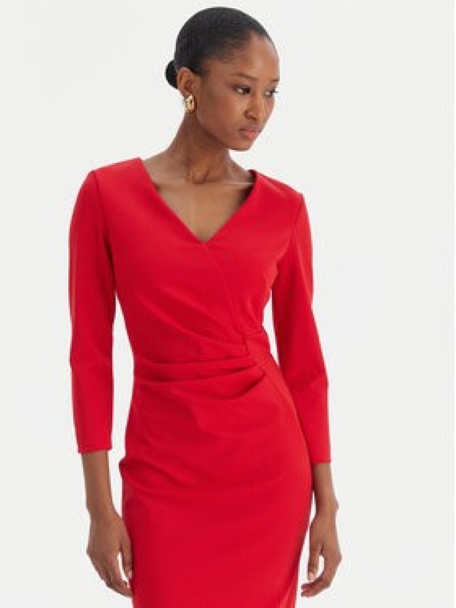 Rinascimento Sukienka koktajlowa CFC0126655003 Czerwony Slim Fit