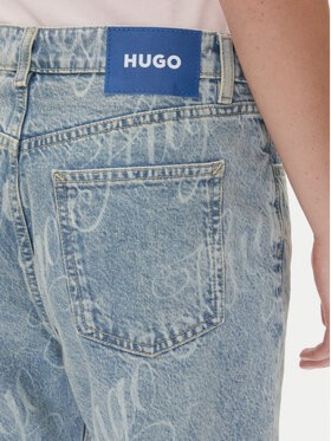 HUGO Jeansy Elyah_B 50534771 Niebieski Straight Fit