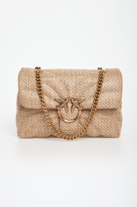 Torebka damska z rafii Love Bag Puff PINKO