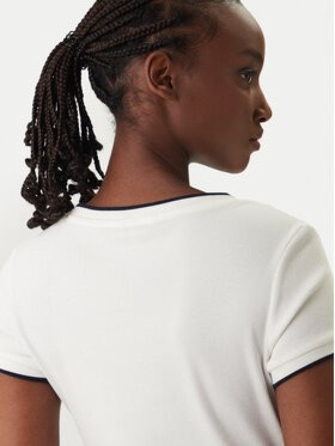 Tommy Jeans T-Shirt DW0DW22275 Biały Slim Fit