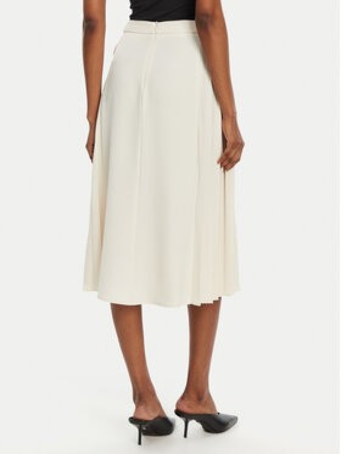 Rinascimento Spódnica midi CFC0122491003 Écru Regular Fit