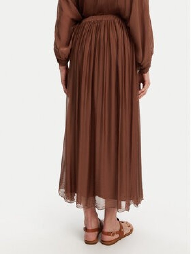 ViCOLO Spódnica midi TD0022 Brązowy Regular Fit