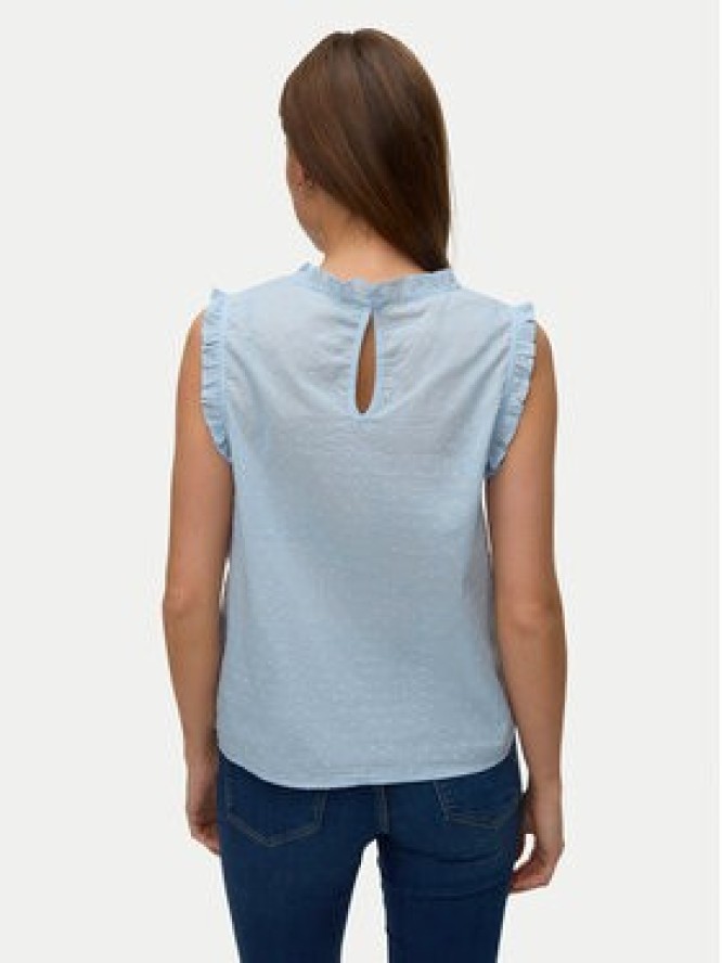 Vero Moda Top Trine 10342734 Niebieski jasny Regular Fit
