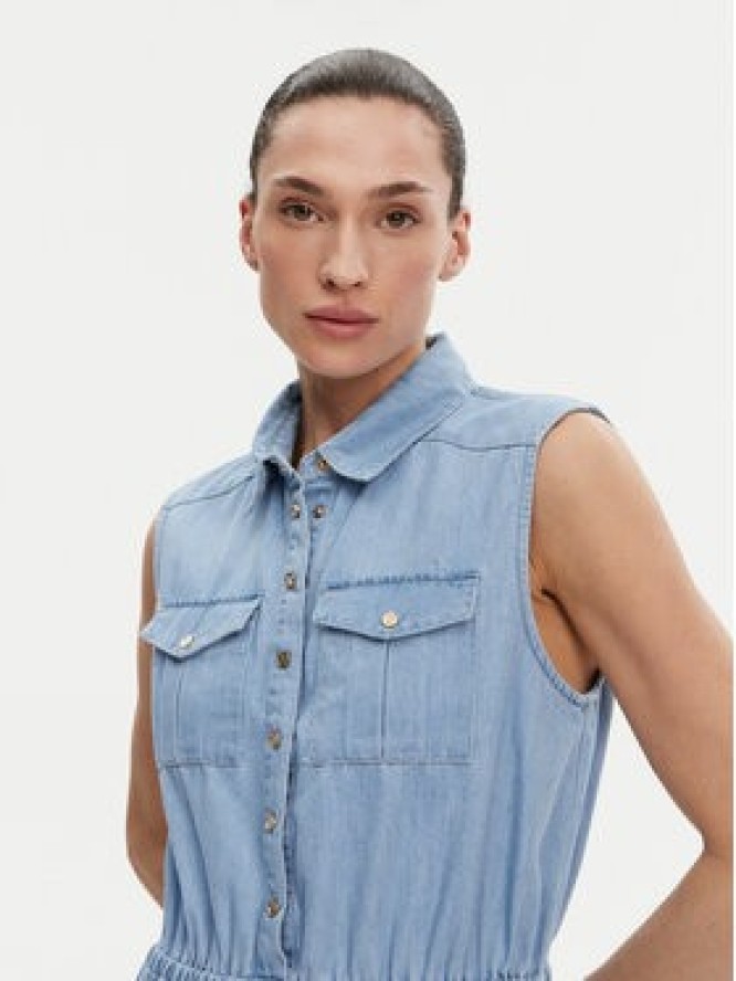 Gaudi Sukienka jeansowa 511BD16002 Niebieski Regular Fit