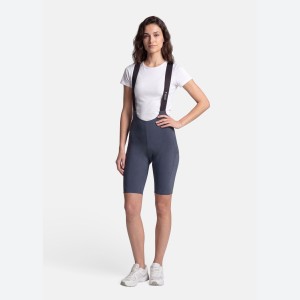 Damskie spodenki na szelkach Endura Alltrack Ride w kolorze szarym