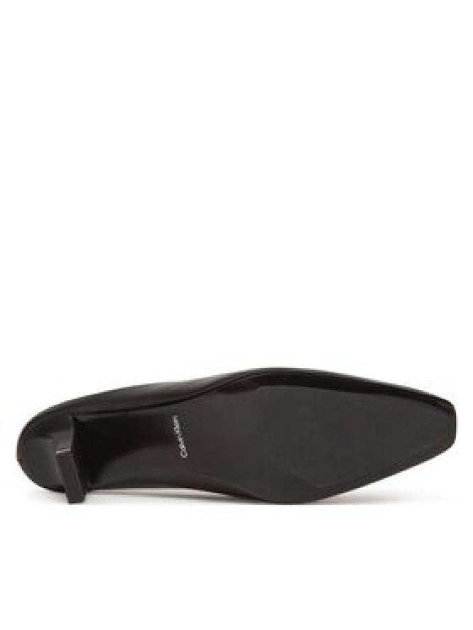 Calvin Klein Klapki Heel Mule Pump 50 - Lth HW0HW02332 Czarny