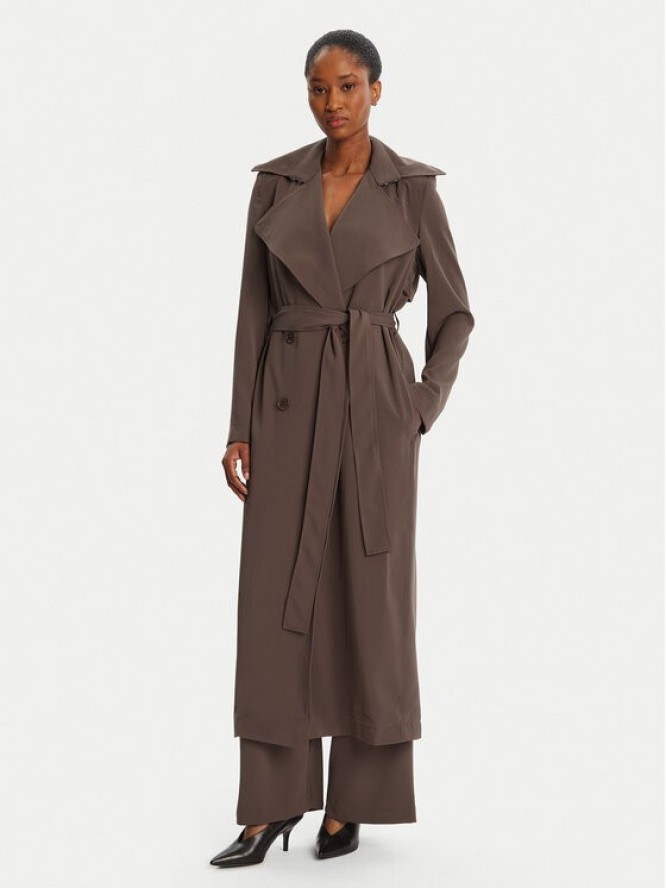 Bardot Trencz Kira Trench Coat 57053JB3 Brązowy Regular Fit