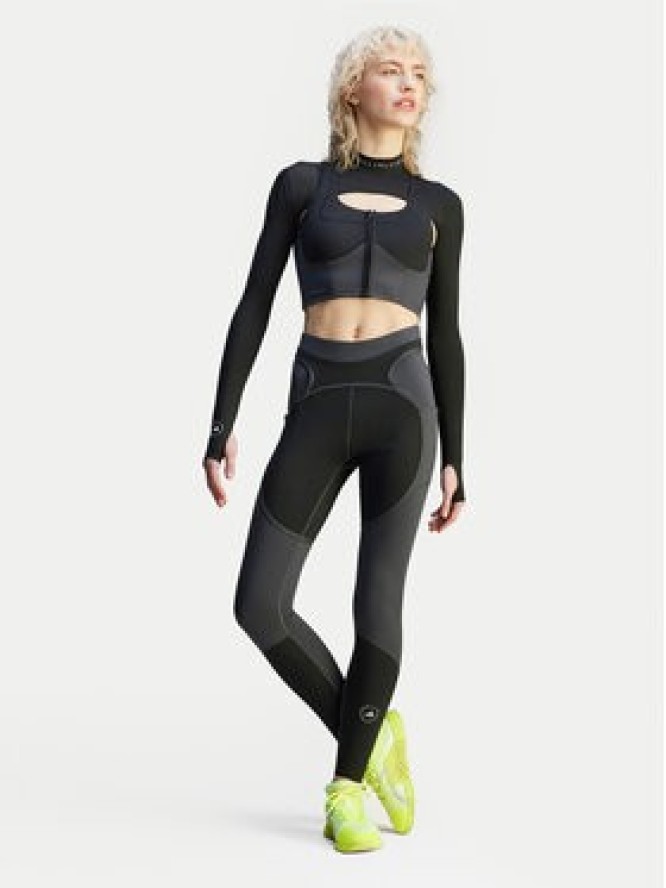 adidas by Stella McCartney Legginsy Two-tone JM0302 Czarny Slim Fit