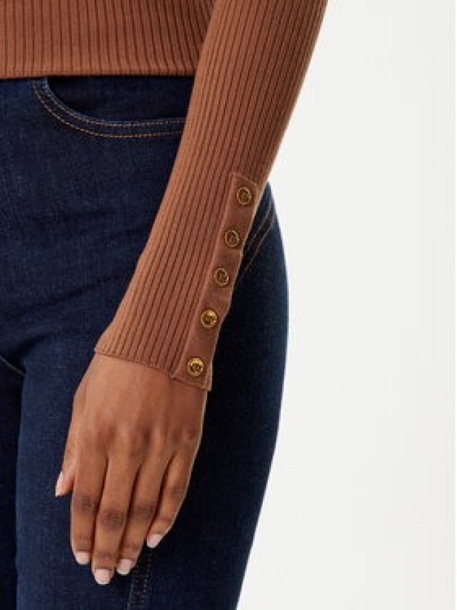 Elisabetta Franchi Golf MK-11B-56E2-V290 Brązowy Slim Fit