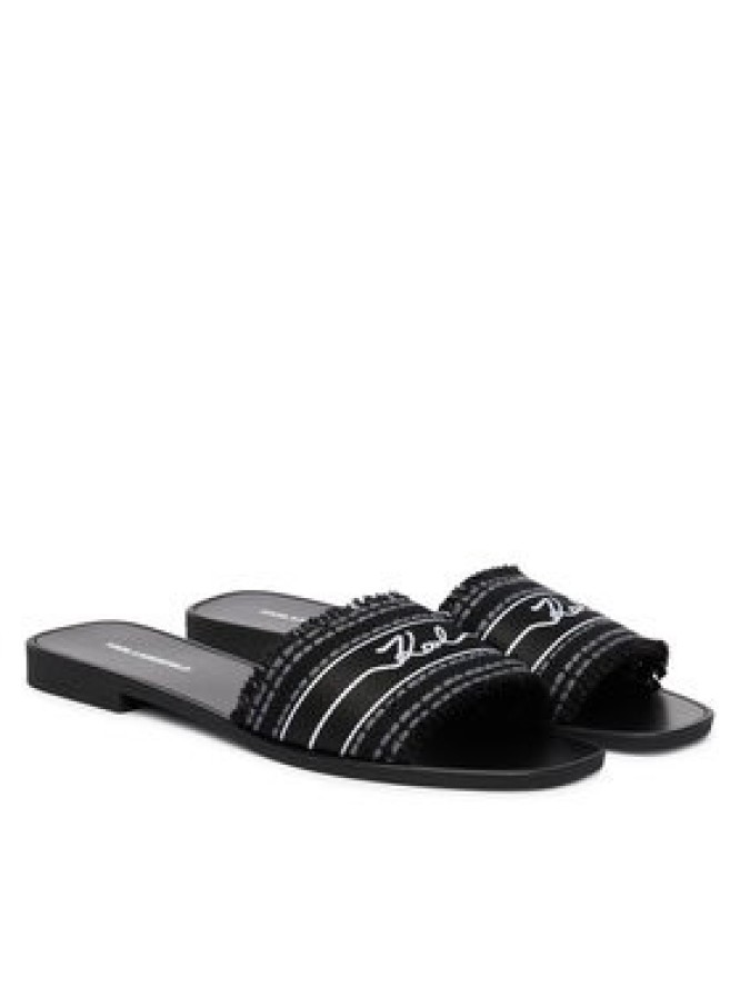 KARL LAGERFELD Klapki Skoot III KL80411C Czarny