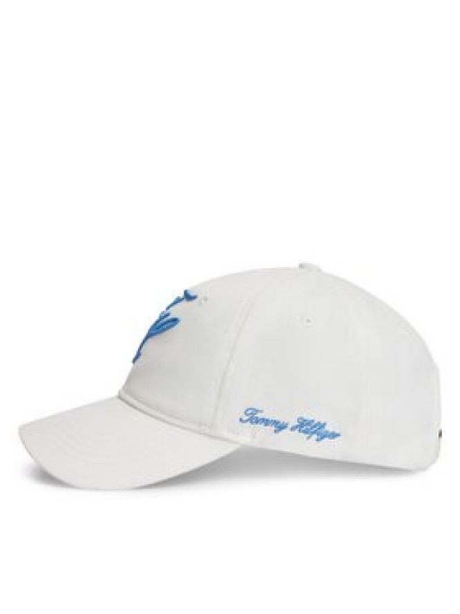 Tommy Hilfiger Czapka z daszkiem Logo Embroidery Baseball Cap AW0AW18338 Biały