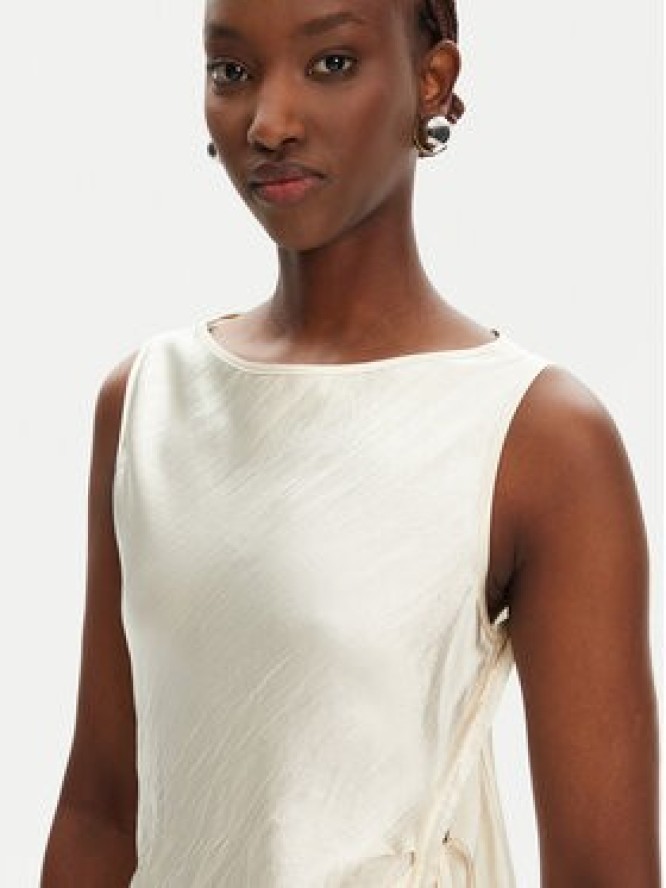 PINKO Sukienka koktajlowa Amico 105011 A2BU Beżowy Regular Fit