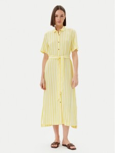 Barbour Sukienka koszulowa Adelaide LDR0909YE32 Żółty Regular Fit