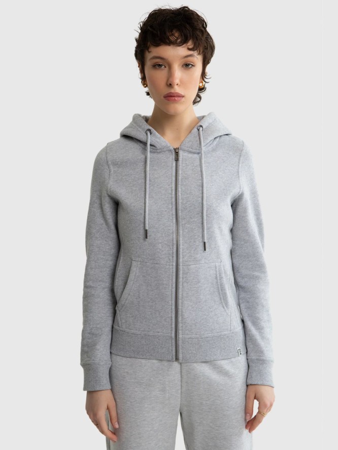 Bluza damska z kapturem szara Laurisana 901