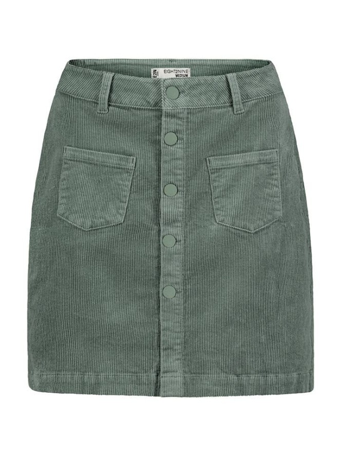 Eight2Nine Spódnica sztruksowa w kolorze miętowym rozmiar: XS