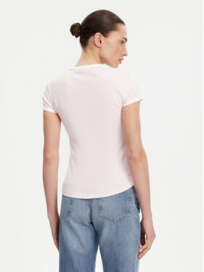 Tommy Hilfiger T-Shirt WW0WW44581 Różowy Slim Fit