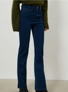 Spodnie jeansowe flare - niebieski