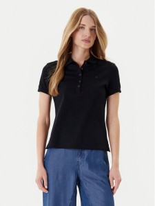 United Colors Of Benetton Polo 3TQJD300W Czarny Slim Fit