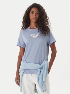 Roxy T-Shirt Oceanregular ERJZT06078 Niebieski Regular Fit