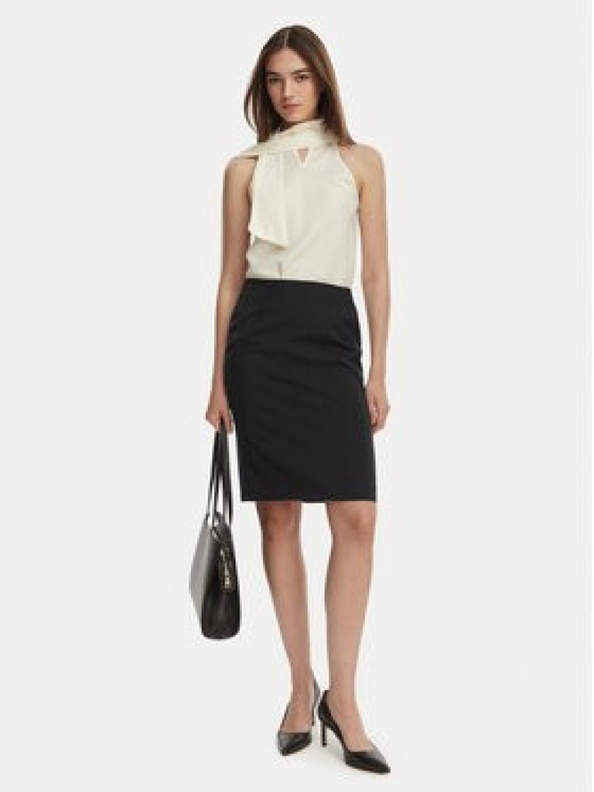 Boss Spódnica ołówkowa Vileah 50490036 Granatowy Slim Fit