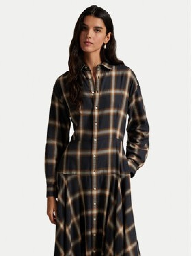 Polo Ralph Lauren Sukienka koszulowa 211A12167001 Brązowy A-Line Fit