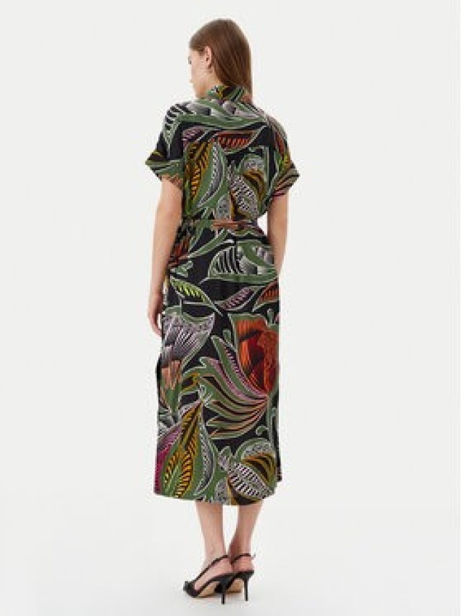 LOLA CASADEMUNT Sukienka koszulowa LS2516059 Zielony Relaxed Fit