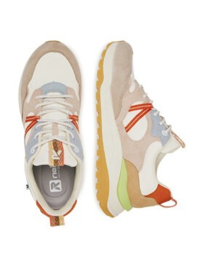 Rieker Revolution Lifestyle Sneakersy W2501-82 Beżowy