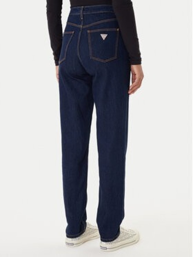 Guess Jeansy W2YA21 D4NH4 Granatowy Tapered Leg