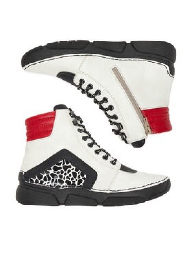 Rieker Trzewiki 45904-60 Biały