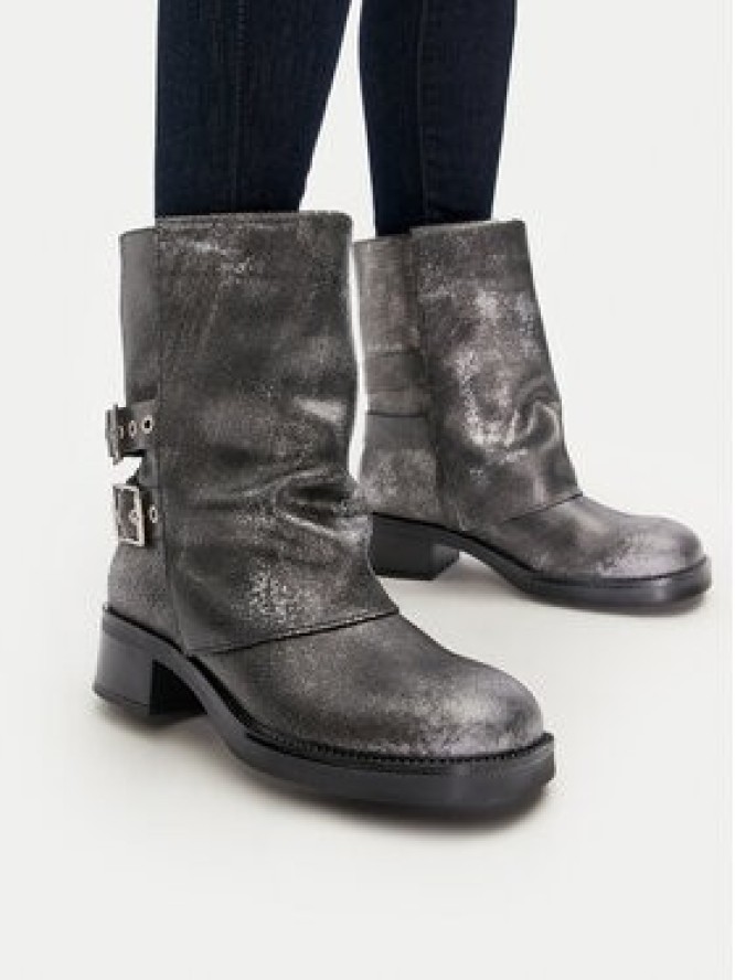 Steve Madden Botki Bonfire SM11003415 Srebrny