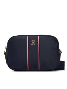 Tommy Hilfiger Torebka Popette Camera Bag Corp AW0AW17710 Granatowy