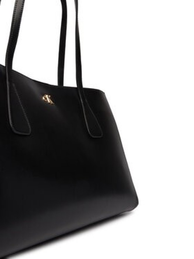 Calvin Klein Torebka Ck Snap Large Tote LV04F3502G Czarny