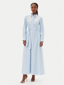 Gaudi Sukienka koszulowa 511FD15026 Błękitny Regular Fit