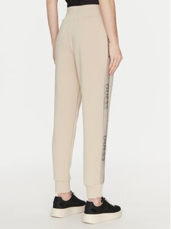 Guess Spodnie dresowe W5RB00 KBYE2 Écru Regular Fit