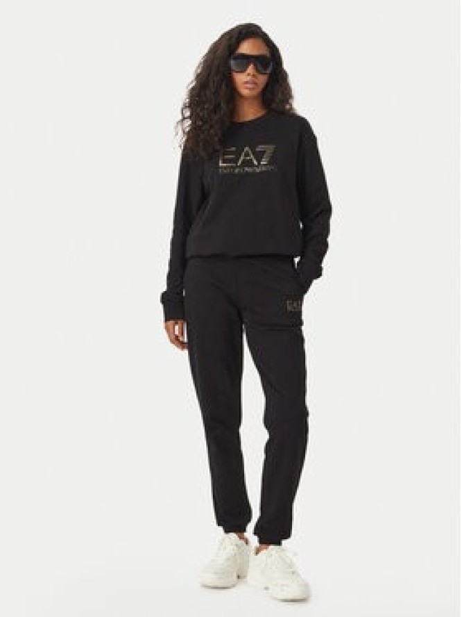 EA7 Emporio Armani Bluza 7W001366 AF12473 MC004 Czarny Regular Fit