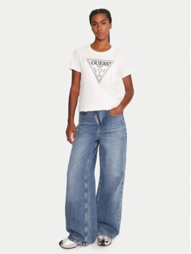Guess T-Shirt W5BI18 I3Z14 Biały Regular Fit
