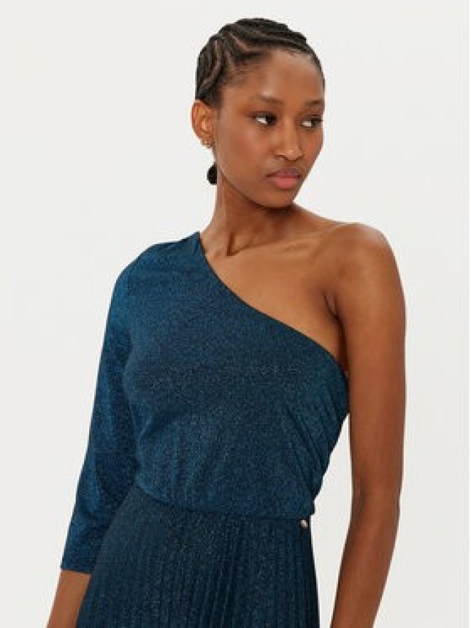 Rinascimento Sukienka koktajlowa CFC0121689003 Granatowy Regular Fit