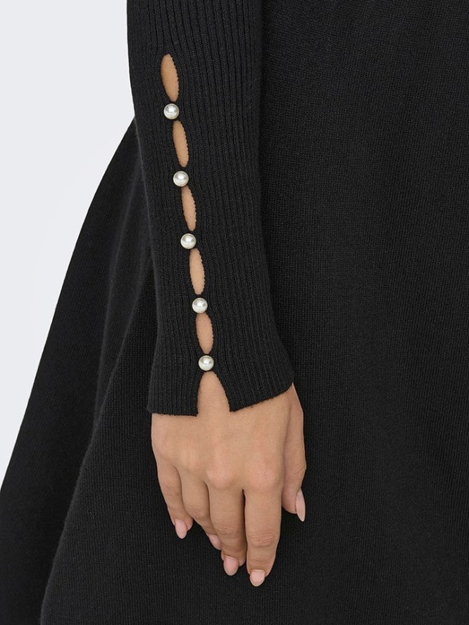 ONLY Sukienka dzianinowa w kolorze czarnym rozmiar: L