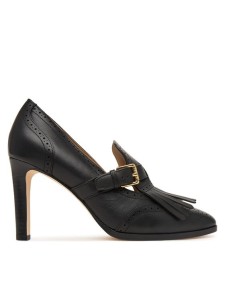 LAUREN RALPH LAUREN Półbuty Colleen Perforated Calfskin Kiltie Pump 802P02364002 Czarny