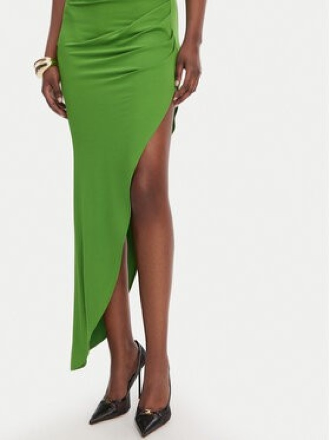 Elisabetta Franchi Sukienka koktajlowa AB-906-61E2-V450 Zielony Regular Fit